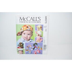 McCall's Sewing Pattern M6575‎ Baby Hats Soft Shoes